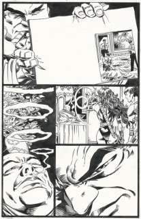 Elektra # 16 - original art page ft. Kingpin by Mike Deodato Jr - First edition - (1998) | Catawiki