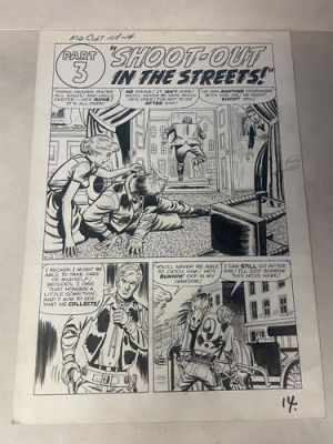 KID COLT OUTLAW #108 original comic art 1963 STAN LEE WESTERN title HALF SPLASH | eBay US (Buy It Now)
