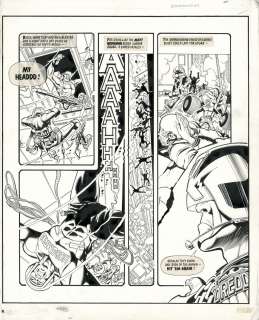 Ron Smith - ron smith - block mania! -2000ad prog 240 page 17 judge dredd - john wagner