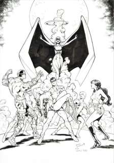 The New Teen Titans - George Perez Tribute - Original Illustration - Sergi Domenech Signed - Orignal Art | Catawiki