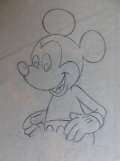 Walt Disney Studio’s - Original Animation Drawing Mickey mouse - Unique, hand drawing -COA included - (1970/1970) | Catawiki