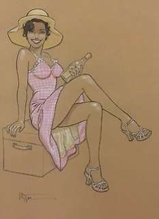 Hitte, Patrick - Dessin original - Pin-up - (2010) | Catawiki