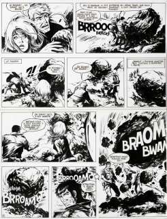 Vance | Bob Morane, planche n°28 Ã  l’encre de Chine de l… | Banque Dessinée