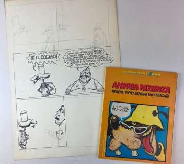 Andrea Pazienza - original sketch "Perché Pippo Sembra uno Sballato: Agnus Deiâ€¦" - Loose page | Catawiki