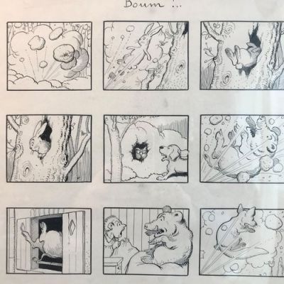 Boom... Original Board B. Rabier The Laughing Cow Drawing Comic Gédéon Babar | eBay US (Buy It Now)