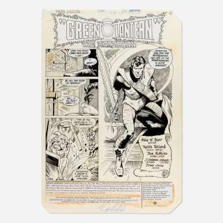 Keith Pollard and Dan Adkins, Green Lantern Vol. 2 #164 Story Page 1 Original Art (D.C.Comics, 1983) | Landry Pop Auctions