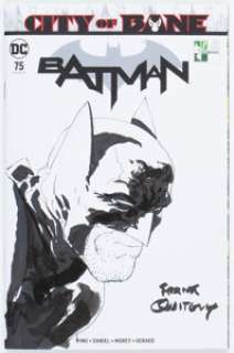 Frank Quitely Batman #75 Sketch Cover Variant Original Art (DC, 2019) CGC Signature Series NM/MT 9.8 White pages. - | Heritage
