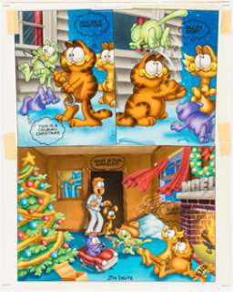 Jim Davis Studio | Jim Davis Studio Garfield Christmas for Kids Illustration Original Art (c.1984).... | Heritage