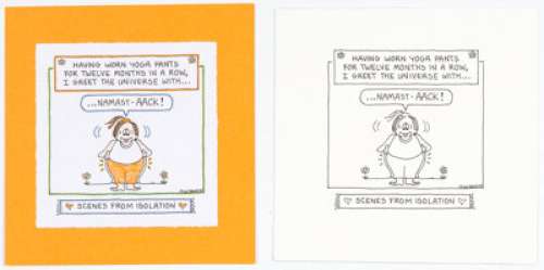 Guisewite, Cathy | Cathy Guisewite Scenes from Isolation Page 144 Single Panel Comic Illustration Original Art (Andrews McMeel Publis... (Total: 2 Original Art) | Heritage