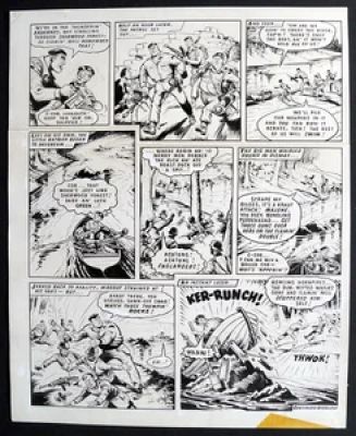 R. Charles Roylance | Captain Hurricane: Flamin’ Well Scuppered Himself! | Illustration Art Gallery