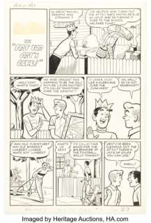 Bill Vigoda Archie’s Pals ’n’ Gals #11 "Art for Art’s Ache!" Complete 4-Page Story Original Art (Archie, 1959-1960). (Total: 4 Original Art) | Heritage