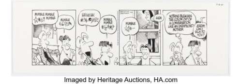 Jerry Scott and Jim Borgman Zits Daily Comic Strip Original Art dated 9-18-97 (King Features Syndicate, 1997). | Heritage