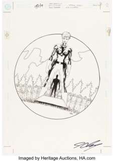 John Cassaday Legion Worlds #2 Spark Cover Illustration Original Art (DC, 2001). | Heritage