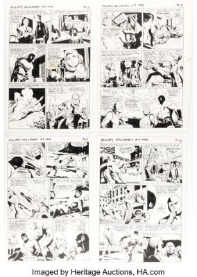 Paul Reinman (as "Paul Are") The Mighty Crusaders #4 Story Pages 2-5 Original Art (Archie, 1966). (Total: 4 Original Art) | Heritage