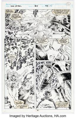 John Romita Jr. and Dan Panosian The Uncanny X-Men #304 "Fatal Attractions" Story Page 42 Original Art (Marvel, 1993). | Heritage