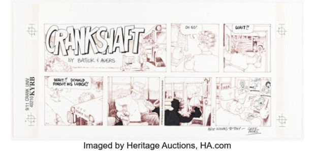 Chuck Ayers Crankshaft Sunday Comic Strip Original Art and Color Guide dated 9-11-94 (Mediagraphics/Universal Press Syndicate, 1994). | Heritage