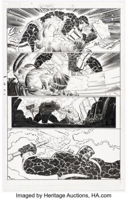 John Romita Jr. and Klaus Janson Avengers #14 "Fear Itself" Story Page 20 Original Art (Marvel, 2011). | Heritage