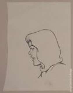 Woman in Profile Sketch by Will Eisner | mycomicshop.com