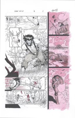 Robert Gill | Logan: Black, White and Blood pg 1 | Geoff M Art Sales
