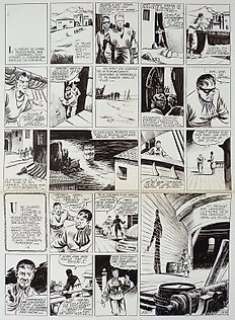 Juillard, Claude-Henri - Planche originale - Capitaine Tornade - Corsaire noir - (1955)