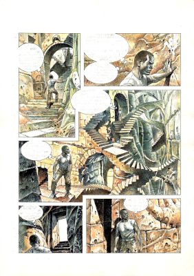 Paolo Eleuteri Serpieri | Druuna n.3 Creatura p.8 (mise en couleur) | Tavole Originali