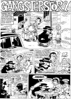 Silver - splash page originale "Gangster Story" - First edition | Catawiki