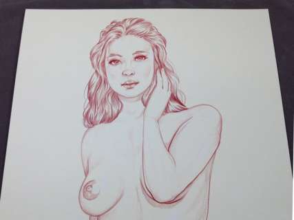 18+ Lolita - Sexy Babe Girls Original Erotic Art - 42 x 30 cm. - Loose page - First edition | Catawiki