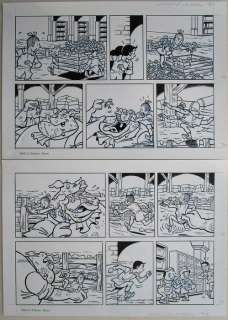 Suske en Wiske - Originele Pagina (p.18) - Juffertje Janboel - 35 x 49 cm. - (2009) | Catawiki