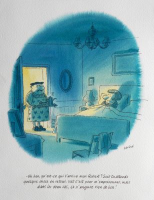 Fluide Glacial – » Hommage aux Bidochons » – Illustration originale – François Ravard | Zic et Bul