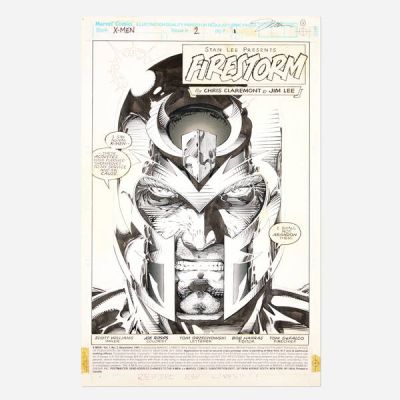 Jim Lee And Scott Williams | X-Men #2 Title Page 1 Original Art (Marvel Comics, 1991) | Landry Pop Auctions