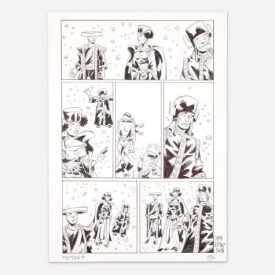 Jim Lawson | Lot 354 - TMNT: Odyssey #1 Story Page 58 Original Art (Andrew Modeen, 2015) | Landry Pop Auctions