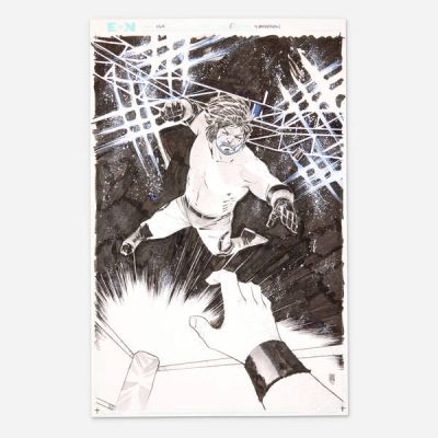 Mike Henderson | Lot 360 - WWE #1 Variant Cover Original Art (Boom! Studios, 2017) | Landry Pop Auctions