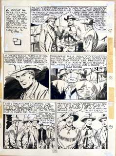 GUGLIELMO LETTERI - Original page for Tex. Cm. 24,5x33,5. Ink. Mint. Code 416.