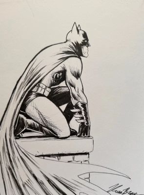 Batman by Russ Braun (9x12) | DiTullio Art Collective