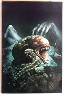 Aliens - Aliens: Stronghold trade paperback cover large art - Painted Art by John Bolton - Signed - Loose page - Original Art - (1996) | Catawiki