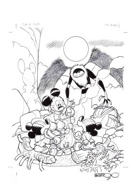 Corrado Mastantuono | Copertina Topolino n.3471 del 2022 | Tavole Originali