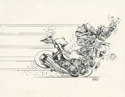 Bar2 (Né En 1960) | Encyclopédie imbécile de la moto, couverture, 1998 | Fauve Paris