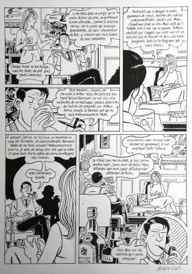 François Ravard | » Nestor Burma dans l’île » – Planche originale- Page n° 81 – François Ravard | Zic et Bul