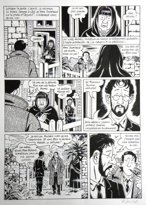 François Ravard | » Nestor Burma dans l’île » – Planche originale- Page n° 10 – François Ravard | Zic et Bul