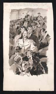 Giorgio Tabet - "Ermellina -Il soprabito" | Illustrazione Originale (Master Of Drawing) - Loose page | Catawiki