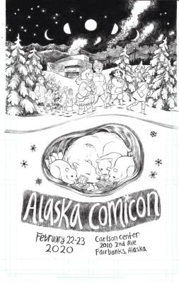 Maria Capelle Frantz | Alaska Comic Con Poster | Athenaeum Comic Art