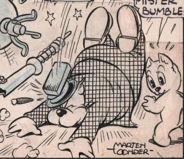 Marten Toonder en studio - Originele strook - Olie B. Bommel en Tom Poes - De Atoomtrillingen - (1945) | Catawiki