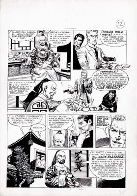 Renato Polese | Un Uomo Un’Avventura: L’Uomo di Pechino p.12 | Tavole Originali