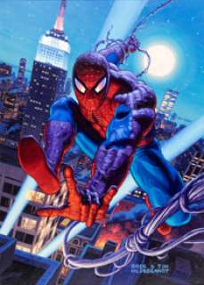 1994 Fleer Marvel Masterpieces - Holofoil #8 Spider-Man - Original Trading Card Artwork by Greg and Tim Hildebrandt