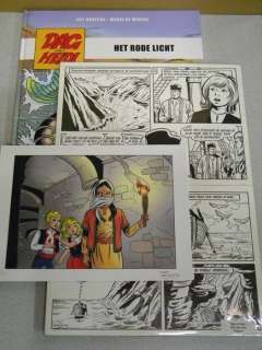 Dag en Heidi - Het rode licht - groot formaat album met originele pagina - Hardcover - First edition - (2017) | Catawiki