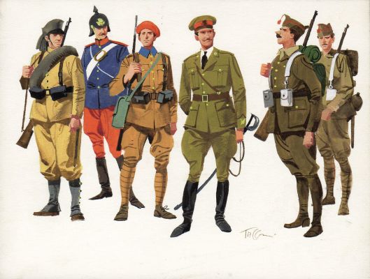Ferdinando Tacconi | Uniformi Esercito spagnolo 1912-1936 | Tavole Originali