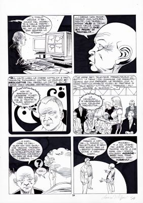Lucio Filippucci | Il Mistero delle Nuvole Parlanti p.54 | Tavole Originali