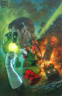 Hugh Fleming - legends of the dc universe 7 cover painting issue 7