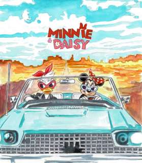 Daisy & Minnie Inspired By Thelma & Louise - Original Painting - Tony Fernandez Signed - Mixed editions (see description) | Catawiki