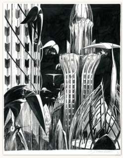 François Schuiten | LES CITÉS OBSCURES Encre de Chine pour ce dessin de la | Millon